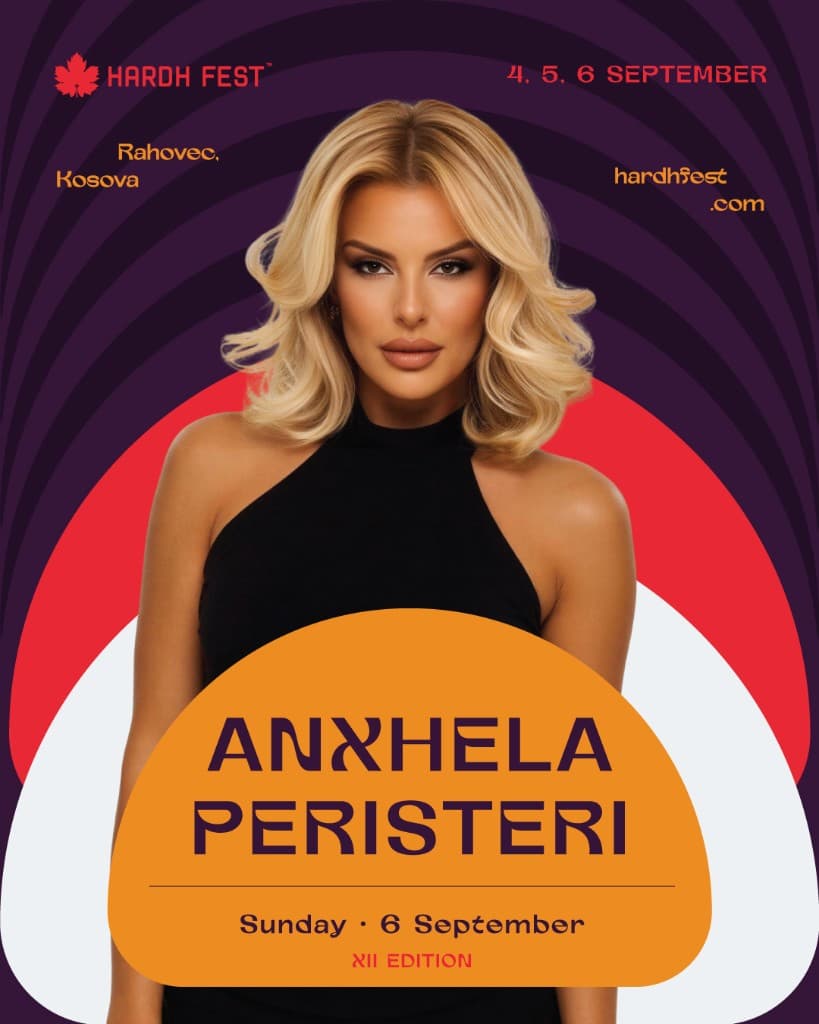 Anxhela Peristeri vjen në Hardh Fest 2026 — Dielë, 6 Shtator