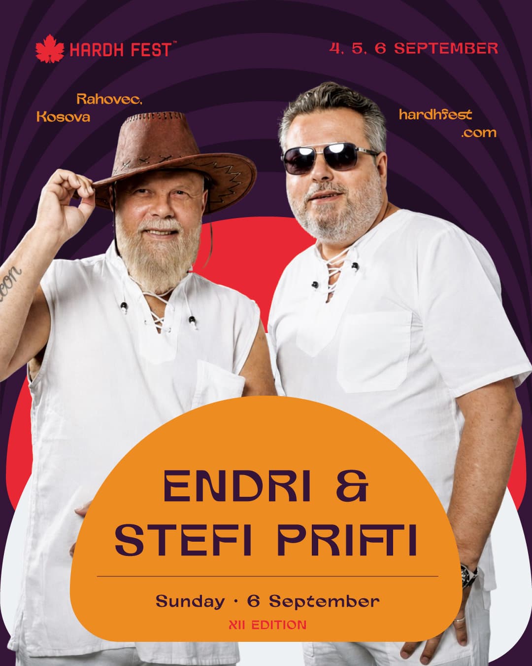 Endri & Stefi Prifti vijnë në Hardh Fest 2026 — Dielë, 6 Shtator