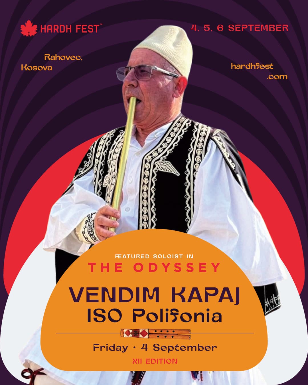 Vendim Kapaj, solist në “The Odyssey”, sjell ISO Polifoninë në Hardh Fest — Premte, 4 Shtator